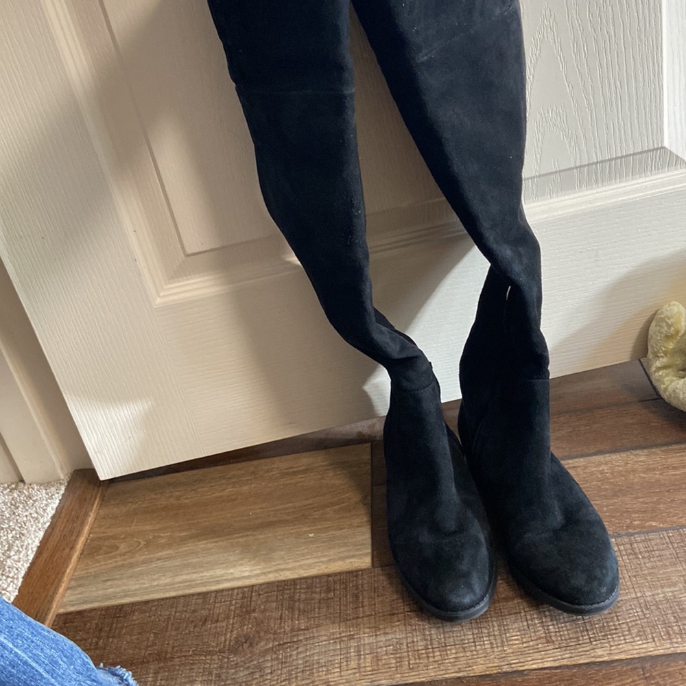 Sam Edelman Over the Knee Suede Stretch Boots Size 6 - Picture 8 of 13